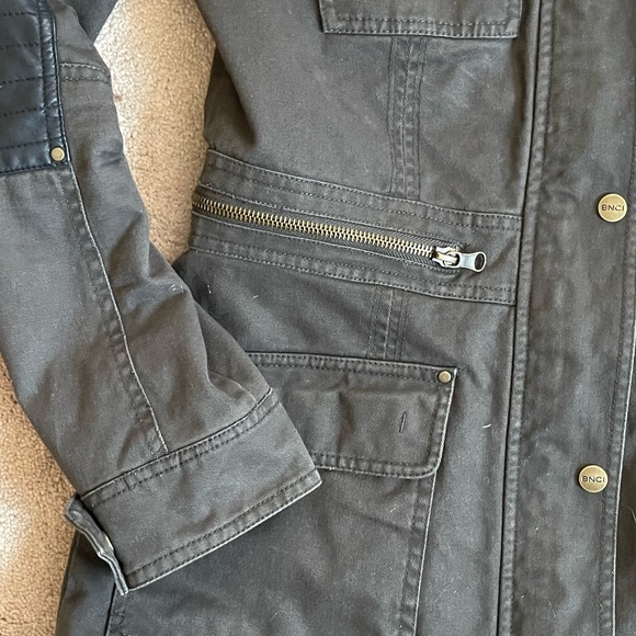 BNCI Faux Fur collar winter coat / parka Utility jacket - Picture 9 of 14